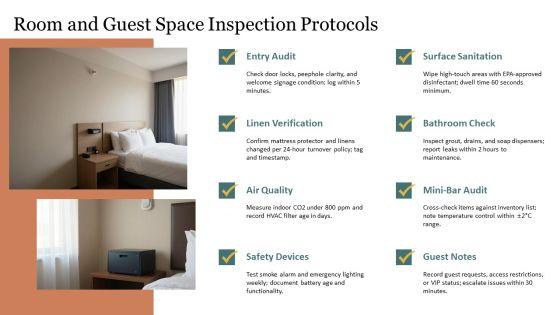 Housekeeping Inspection Checklist PPT Slides VM