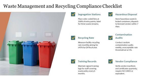 Housekeeping Inspection Checklist PPT Slides VM