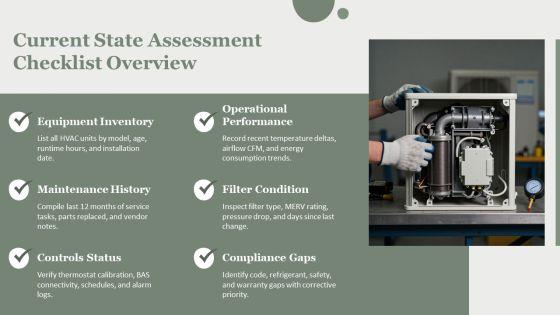 Hvac Preventive Maintenance Checklist PDF PPT Example VM