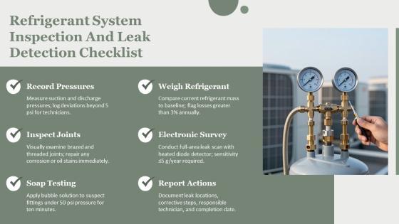 Hvac Preventive Maintenance Checklist PDF PPT Example VM