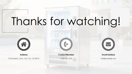 Ice Vending Machine Business Plan PPT Information VM