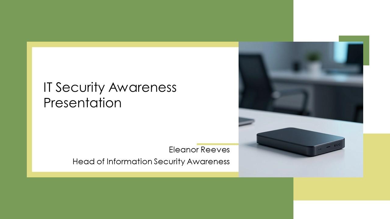 IT Security Awareness PPT Sample VM