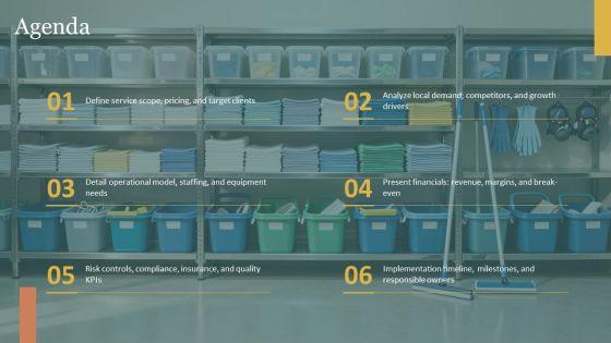 Janitorial Business Proposal PPT Slides VM