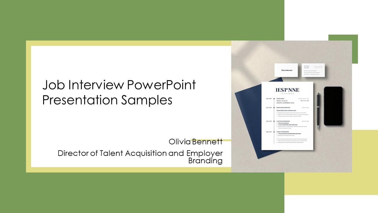 Job Interview PowerPoint Presentation PPT Summary VM