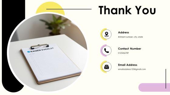 Kaizen Event Planning Checklist PPT Structure VM