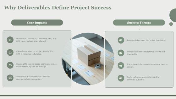 Key Deliverables In Project Management PPT Example VM