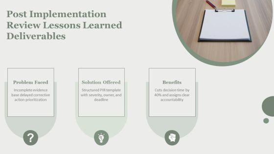 Key Deliverables In Project Management PPT Example VM