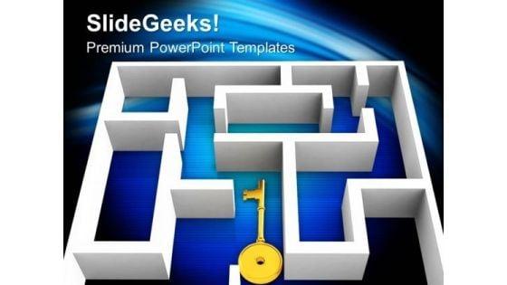 key_in_labyrinth_solution_security_powerpoint_templates_ppt_backgrounds_for_slides_1212_title.jpg
