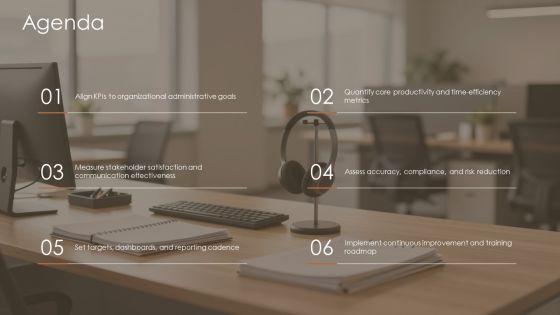 Key Performance Indicators For Administrative Assistant PPT PowerPoint VM