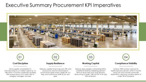 Key Performance Indicators Procurement PPT Example VM