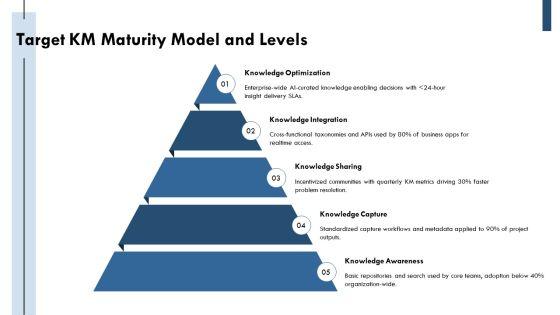 Knowledge Management Maturity PPT Guidelines VM
