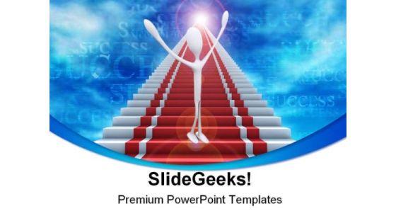 Ladder Success PowerPoint Themes And PowerPoint Slides 0711 Ladder Success PowerPoint Themes And PowerPoint Slides 0711