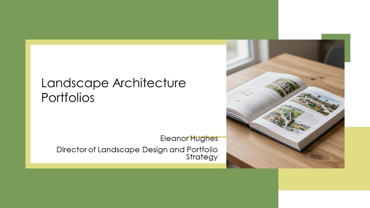 Landscape Architecture Portfolios PPT Graphics VM