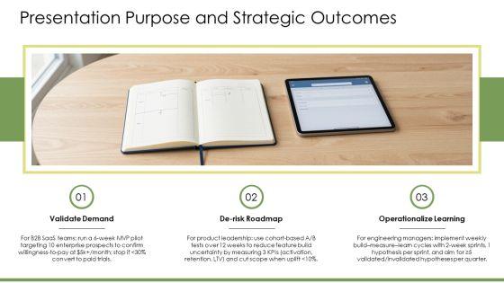 Lean Startup Minimum Viable PPT Outline VM