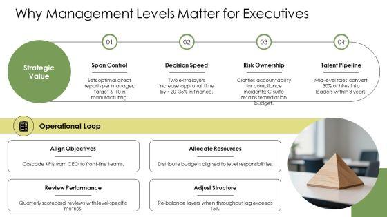 Level Of Management Pyramid PPT Information VM