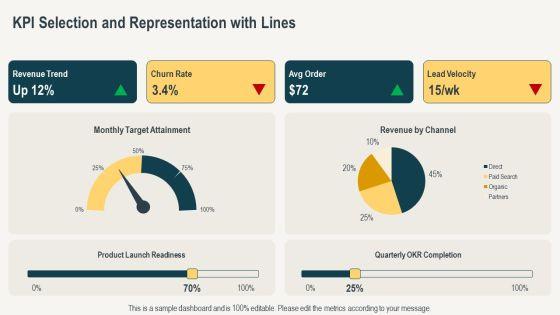 Line Graph PPT Demonstration VM
