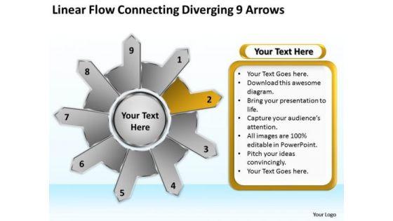 linear_flow_connecting_diverging_9_arrows_business_circular_spoke_network_powerpoint_slides_1.jpg