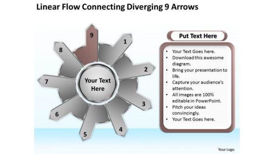 linear_flow_connecting_diverging_9_arrows_business_gear_process_powerpoint_templates_1.jpg