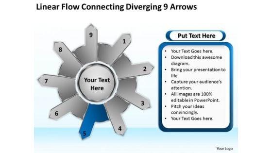 linear_flow_connecting_diverging_9_arrows_cycle_circular_spoke_network_powerpoint_slides_1.jpg