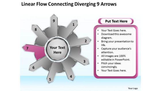 linear_flow_connecting_diverging_9_arrows_flow_circular_process_chart_powerpoint_templates_1.jpg