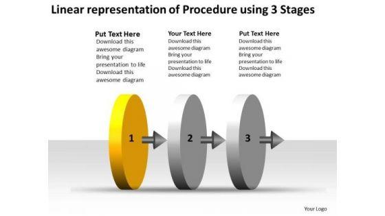 linear_representation_of_procedure_using_3_stages_wire_schematic_powerpoint_slides_1.jpg