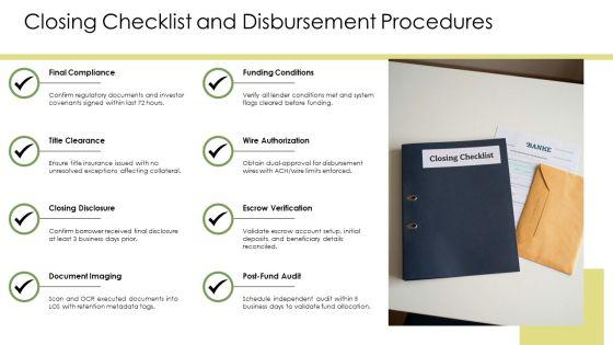 Loan Origination System Workflow Diagram PPT Outline VM