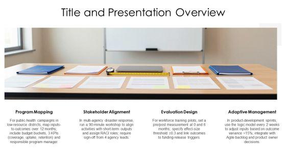 Logic Model PPT Mockup VM