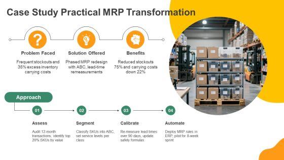 Material Requirement Planning Table PPT Outline VM