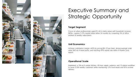Meal Prep Business Plan PPT Outline VM