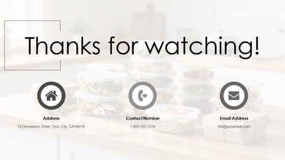 Meal Prep Business Plan PPT Outline VM