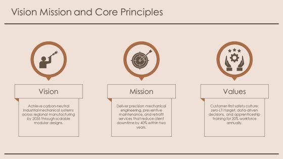Mechanical Company Profile PPT Slides VM