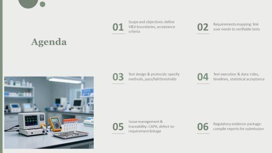 Medical Device Verification And Validation Plan PPT Guidelines VM