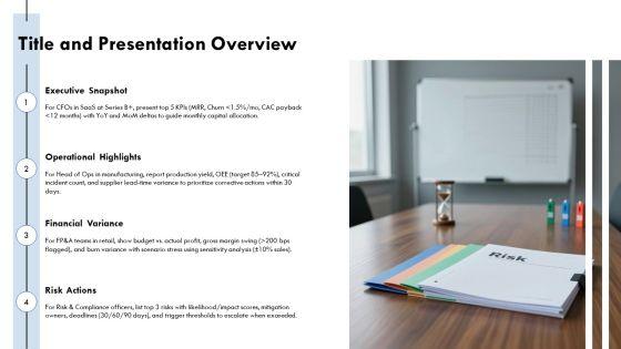 Monthly Management Report PPT Sample VM