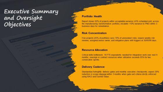 Multiple Project Progress Status Report For Multi Project Oversight PPT Structure VM