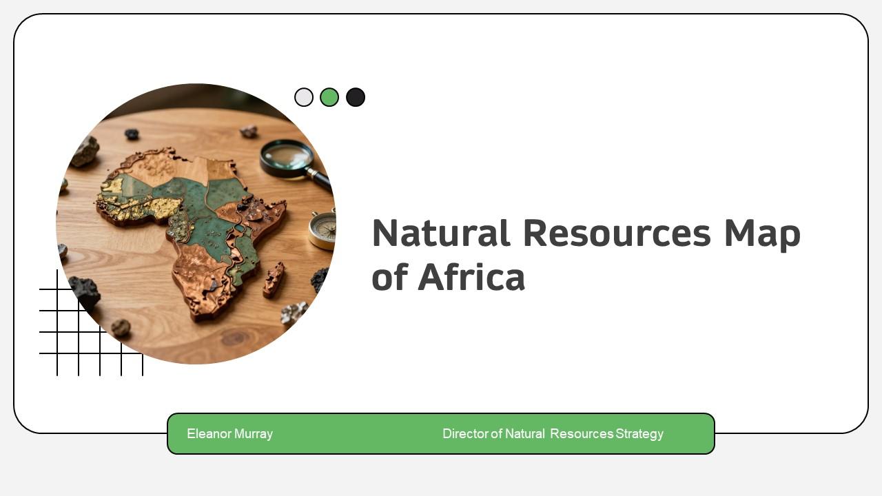 Natural Resources Map Of Africa PPT Demonstration VM