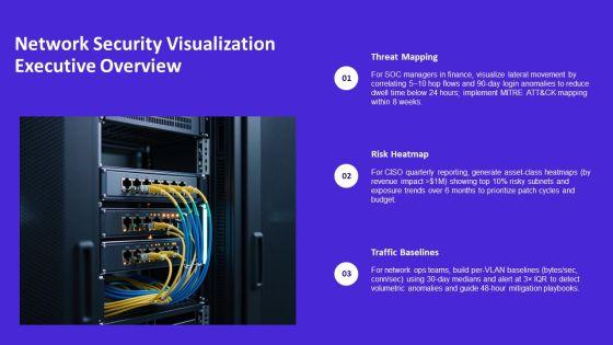 Network Security Visualization PPT Template VM