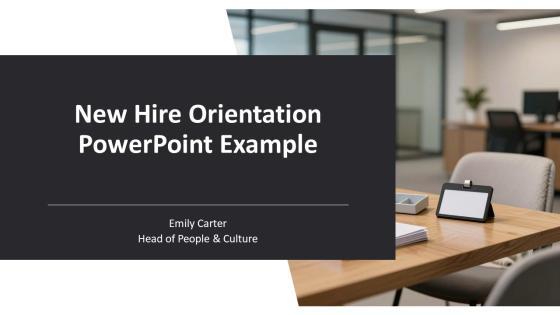 New Hire Orientation PowerPoint PPT Demonstration VM