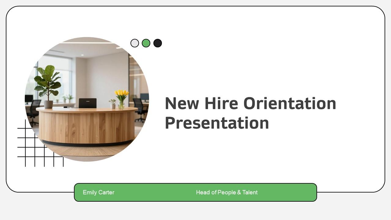 New Hire Orientation PPT Template VM