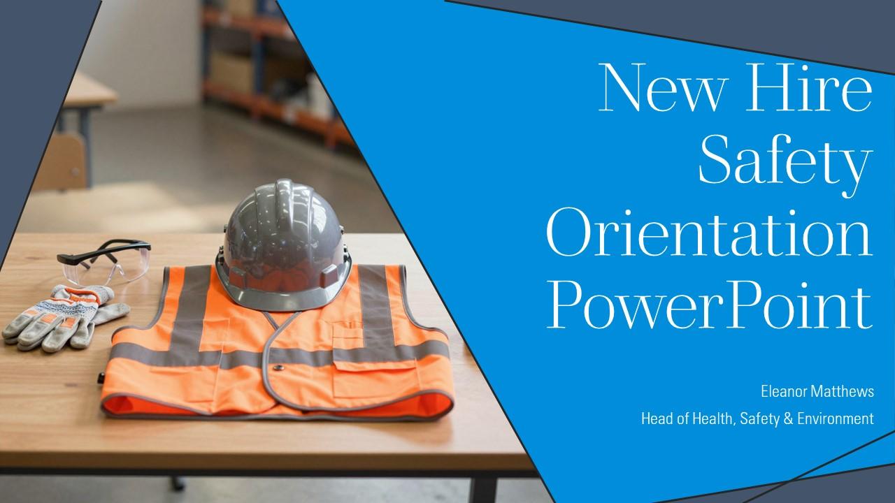 New Hire Safety Orientation PPT PowerPoint VM