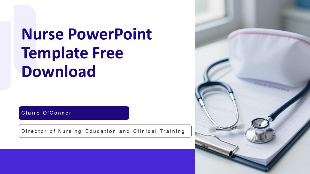 Nurse PowerPoint Template Free Download PPT Sample VM