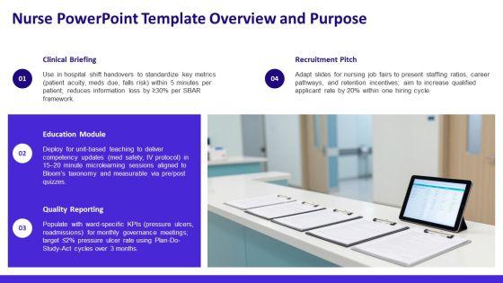 Nurse PowerPoint Template Free Download PPT Sample VM