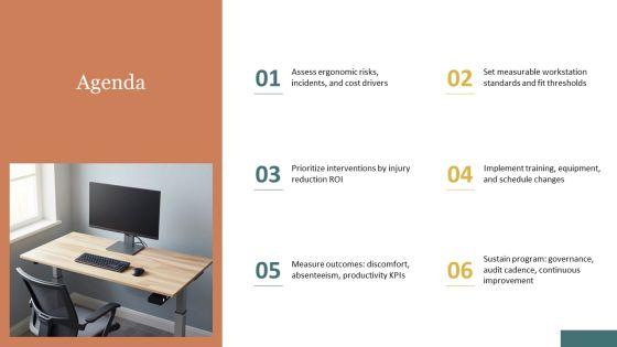 Office Ergonomics PPT Template VM