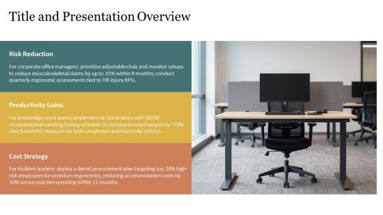 Office Ergonomics PPT Template VM