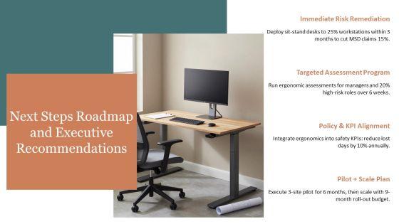 Office Ergonomics PPT Template VM