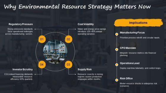 Operational Excellence For Environmental Resource Strategy PPT Example VM