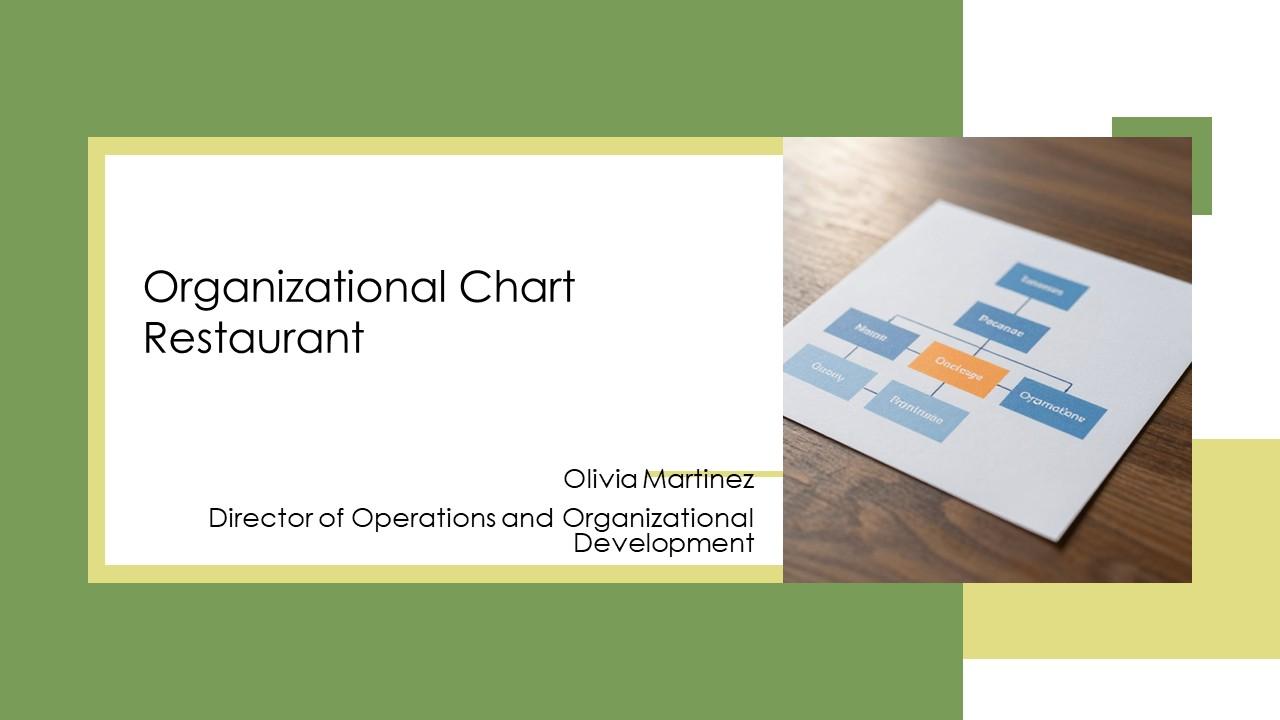Organizational Chart Restaurant PPT Structure VM