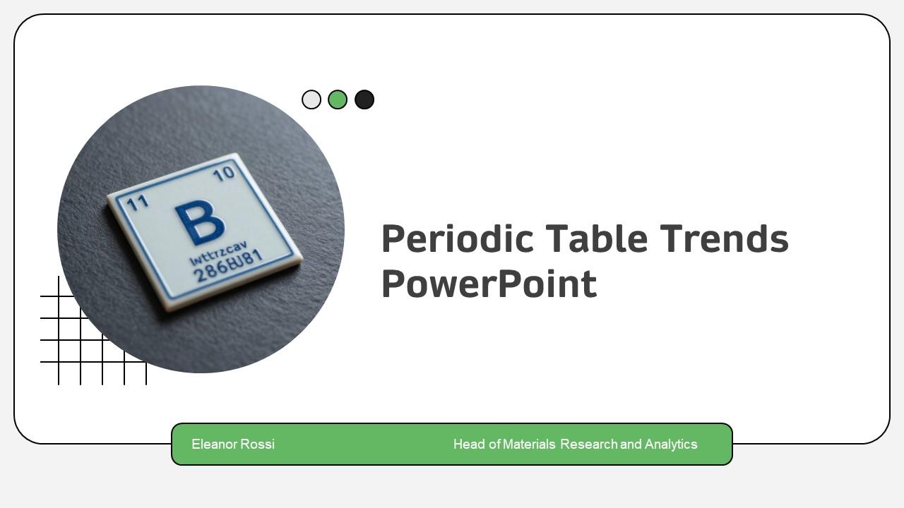 Periodic Table Trends PPT Presentation VM