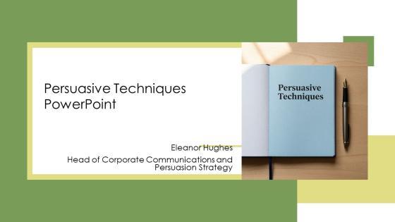 Persuasive Techniques PPT Mockup VM