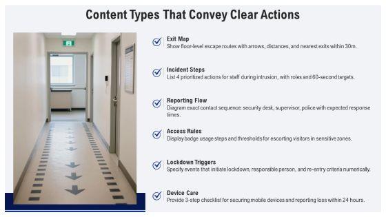 Physical Security Awareness Posters PPT Template VM