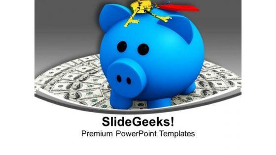 piggy_on_dollars_and_keys_protection_money_powerpoint_templates_ppt_backgrounds_for_slides_0213_title.jpg